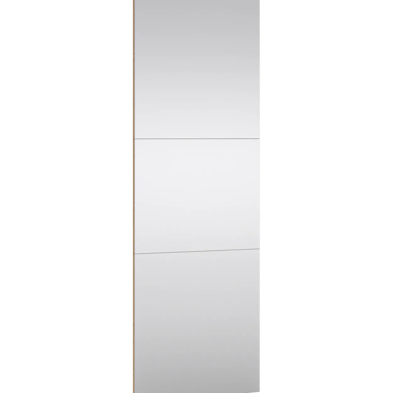 Lind nest skyvedørsgarderobe 150x220x67cm eik med speil