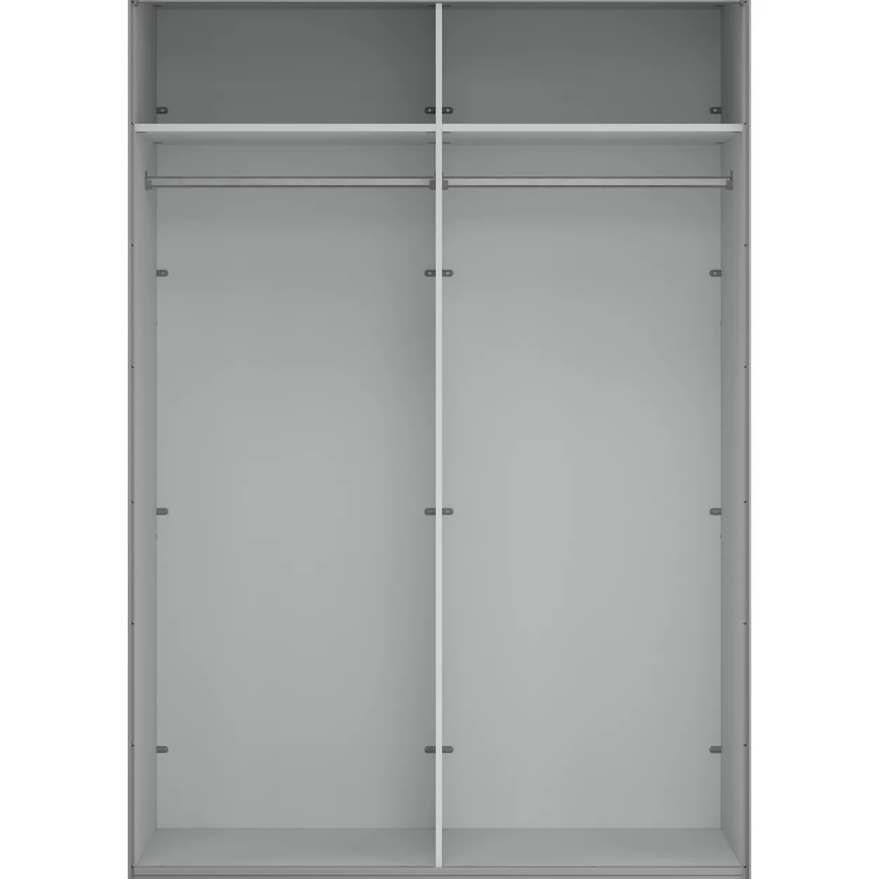 Lind nest skyvedørsgarderobe 150x220x67cm eik med speil