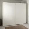 Lind nest skyvedørsgarderobe 250x220x67cm hvit