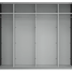 Lind nest skyvedørsgarderobe 250x220x67cm sort