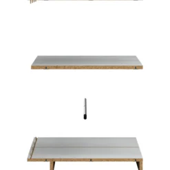 Lind nest topp/bunn/hylle/sokkel/stang lys grå 75/75