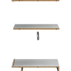 Lind nest topp/bunn/hylle/sokkel/stang lys grå 50/100