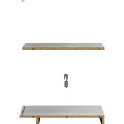 Lind nest topp/bunn/hylle/sokkel/stang lys grå 100