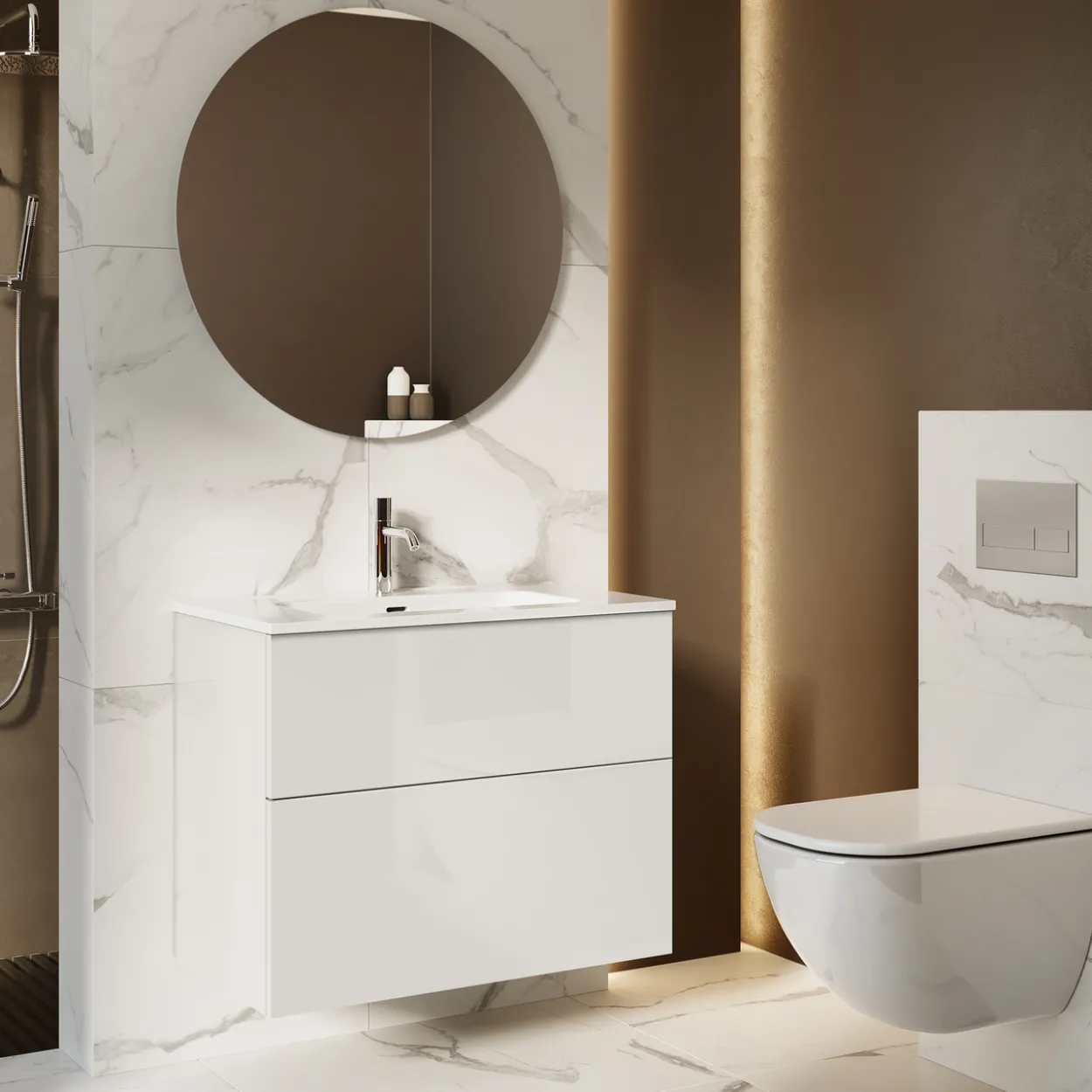 Lind prime 80 servantskap hvit