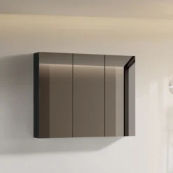 Lind select speilskap 100 matt sort