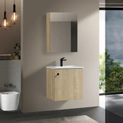 Lind square 50 baderomsmøbel eik