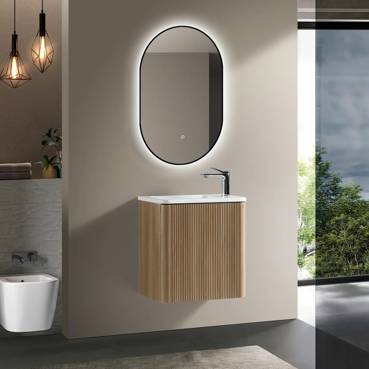 Lind timber small 50 baderomsmøbel venstre