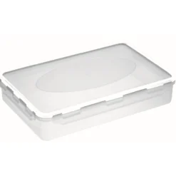 Lufttett boks transparent 2.3l hvit