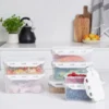 Lufttett boks transparent 5 l hvit