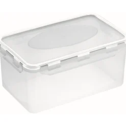 Lufttett boks transparent 2 l hvit