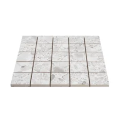 Macro bianco lucido mosaikk 6x6 9mm