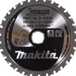 Makita sirkelsagblad 136x20x30t b-33526