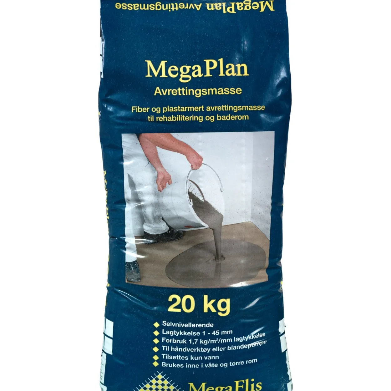 Megaplan avrettingsmasse 20kg