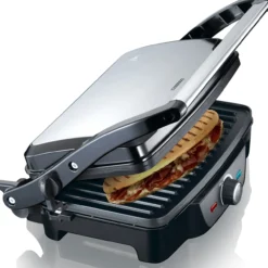 Melissa panini grill stål og svart, 1600 watt