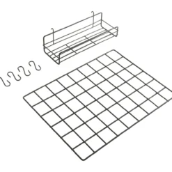 Millex organizer til akustikkpanel inkl. 4 s-kroker og hylle