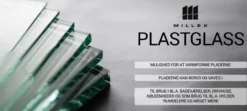 Millex plate i plastglass klar 600×400×4 mm