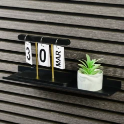 Millex sort hylle 40 cm til akustikkpanel