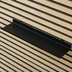 Millex sort hylle 40 cm til akustikkpanel
