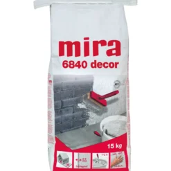 Mira 6840 decor slemmepuss hvit 15 kg