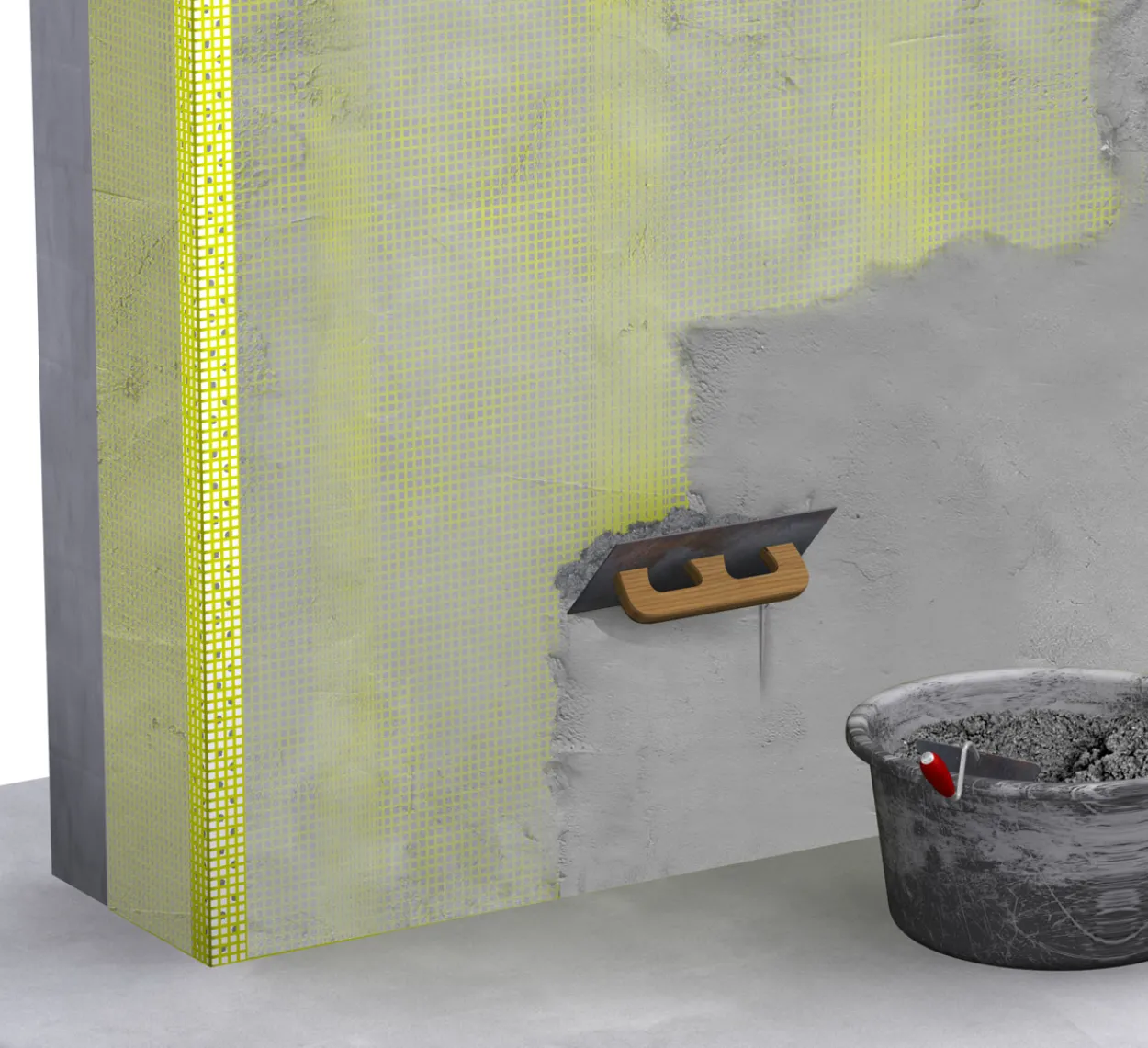 Mira 6870 hvit fibreplaster fiberpuss 20kg