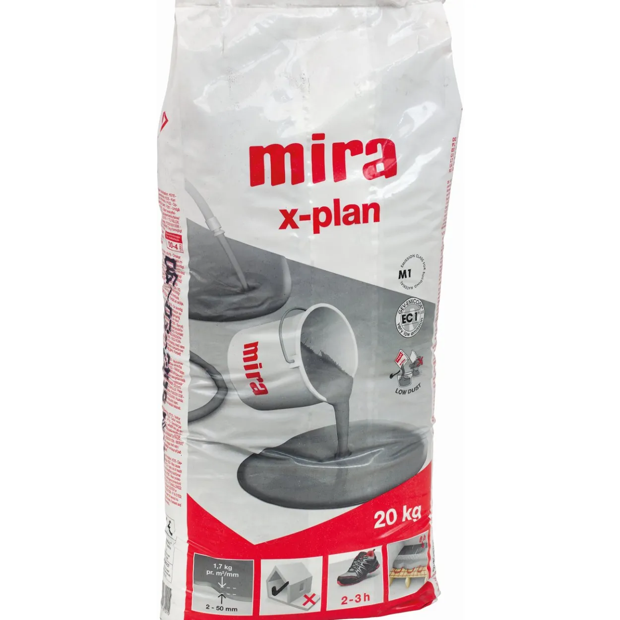 Mira x-plan støvredusert avrettingsmasse 20kg