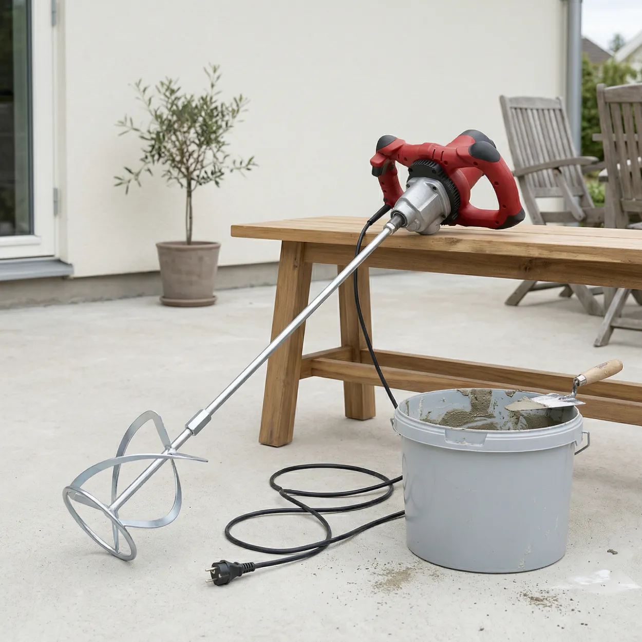 Mjølner mørtelblander ø140mm visp 1600w