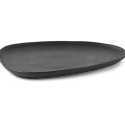 N.o.h serveringsfat 38,2x28x2,5cm stentøy sort