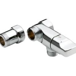 Oras vaskemaskinkran 3/4"x3/4" m/mellomstykke krom