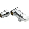 Oras vaskemaskinkran 1/2"x3/4" m/mellomstykke krom