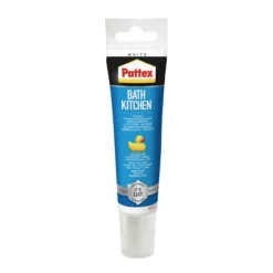 Pattex silikonfuge bad & kjøkken hvit 50ml