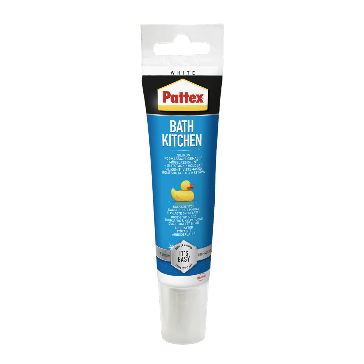 Pattex silikonfuge bad & kjøkken hvit 50ml