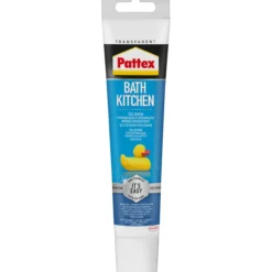 Pattex silikonfuge bad & kjøkken transparent 50ml