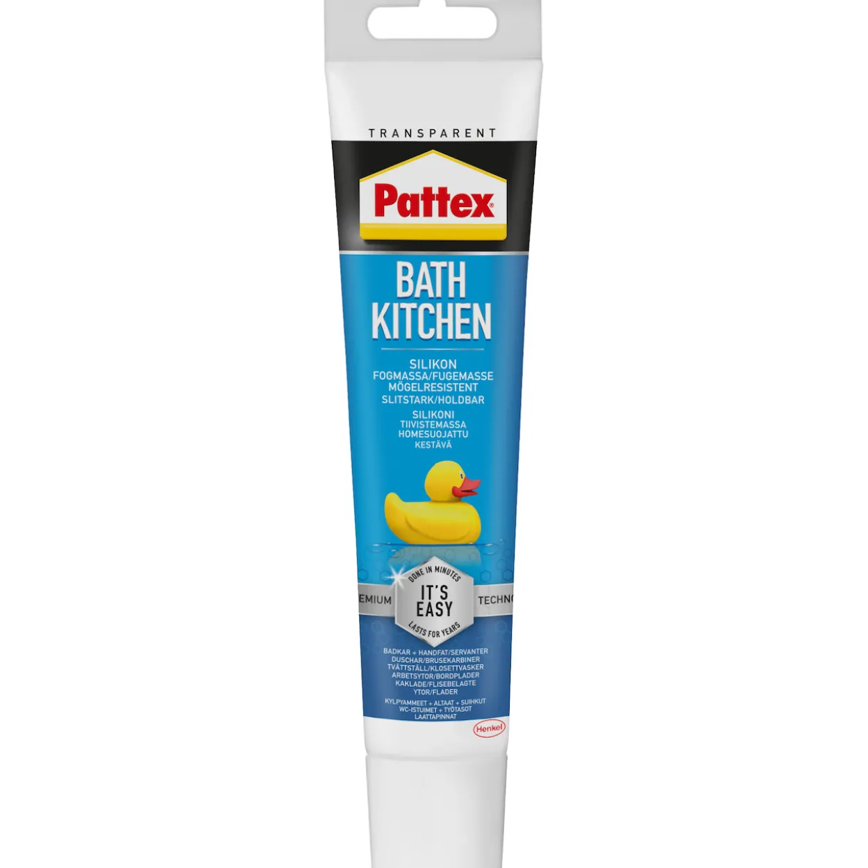 Pattex silikonfuge bad & kjøkken transparent 50ml