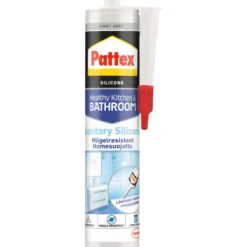 Pattex silikonfuge sanitet lys grå 280ml