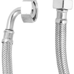 Pex trykkslange 1/2" rett x 3/4" vinkel 80 cm