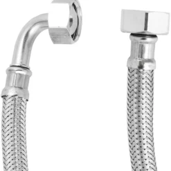 Pex trykkslange til kabinett 1/2" rett x 1/2" vinkel 120 cm