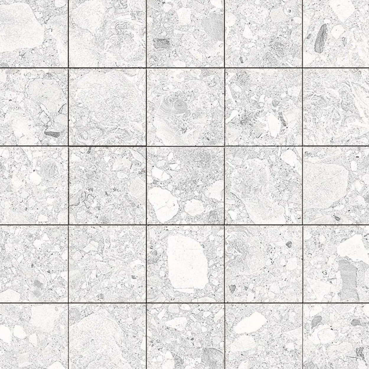 Pietre di paragone mosaico gre bianco 6x6 9mm
