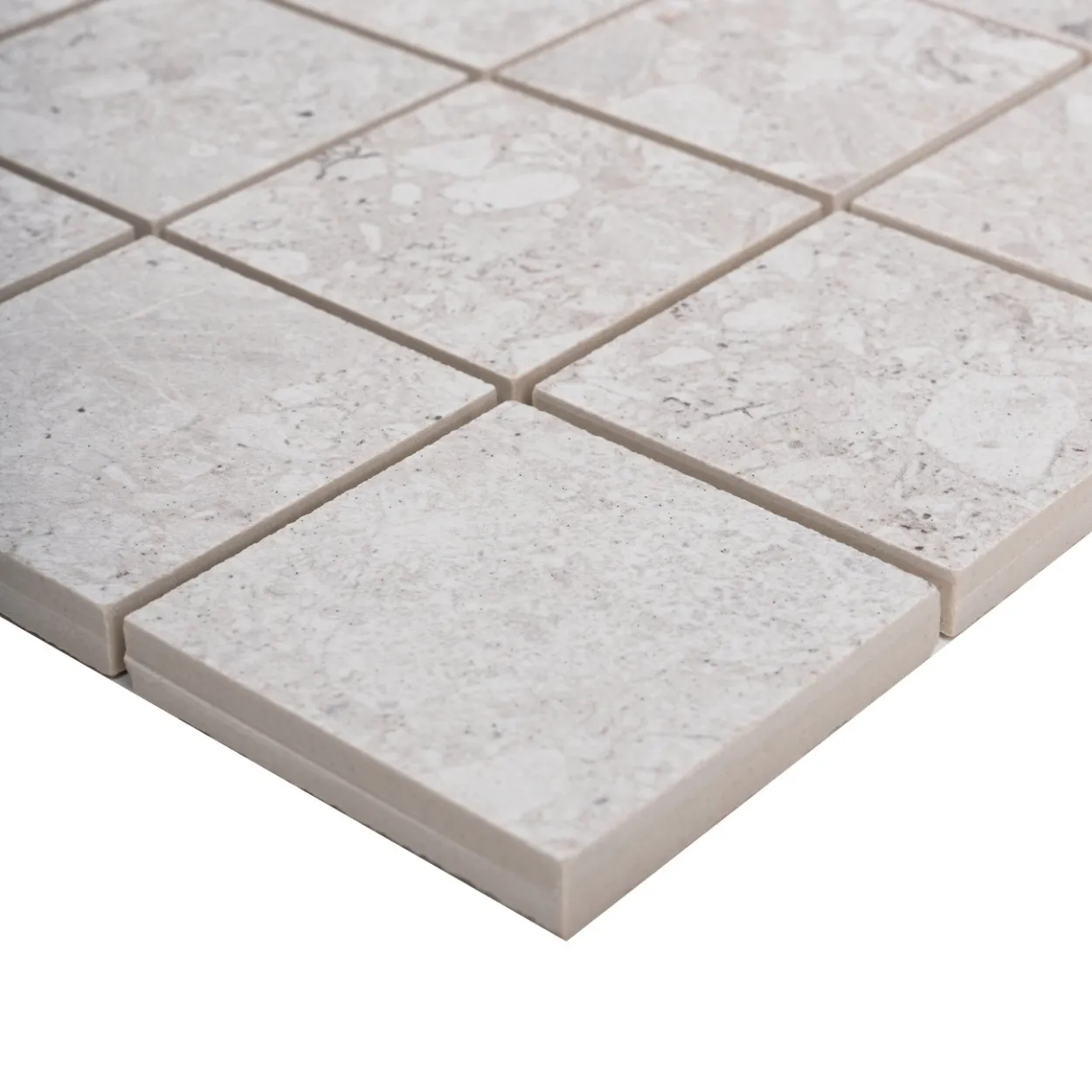 Pietre di paragone mosaico gre bianco 6x6 9mm