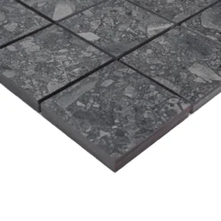 Pietre di paragone mosaico gre nero 6x6 9mm