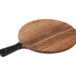Pizzabrett og pizzahjul akasie ø30cm