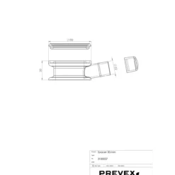 Prevex easyclean mellomring 30 mm