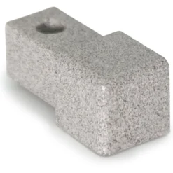 Projolly firkant symetric hjørnestykke stone gray alu 10 mm 2pk