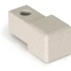 Projolly firkant symetric hjørnestykke stone cream alu 10 mm 2pk