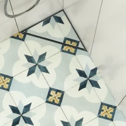 Purus corner tile lav side ø50