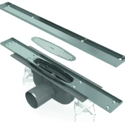 Purus line tile insert ø75 1000mm m/sideutløp