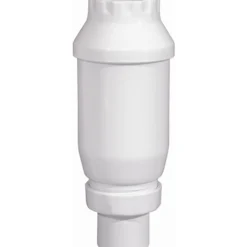 Rettløpsvannlås 32mm x 1 1/4" hvit plast