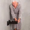 Ridder assistent vegghengt dusjstol - sort