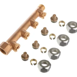 Roth fordelerrør med 4 kurser x 15mm