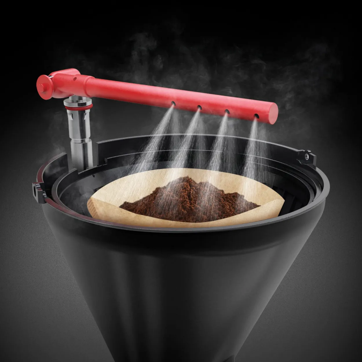 Russell hobbs kaffetrakter textures, svart 1,25 l