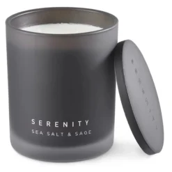 Serenity duftlys ø9 h11cm 48t seasalt & sage